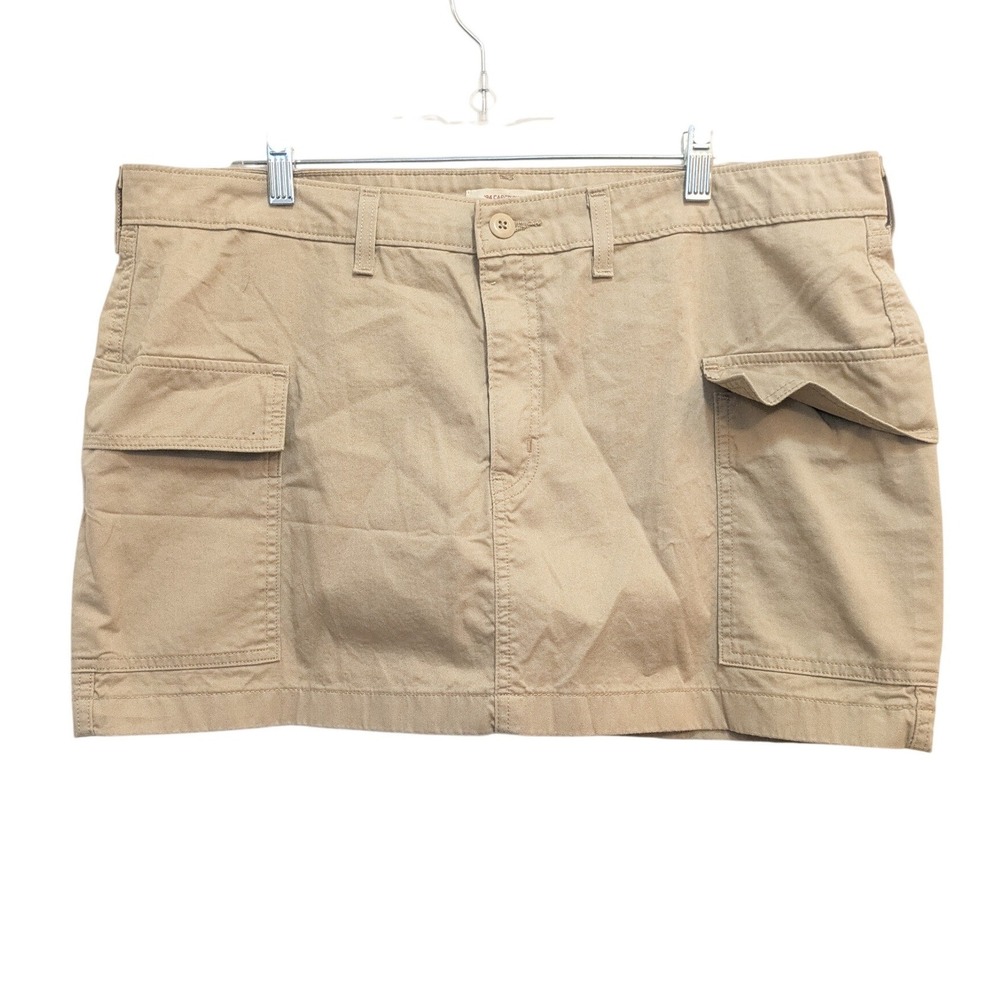 Levi's Cargo Skirt Women's Size 34‎ Khaki Beige '94 Utility Mini Y2K Streetwear